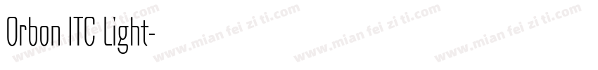Orbon ITC Light字体转换